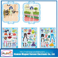 High Quality Novelty Rubber Magnetic Game Dress up Fridge Magnet